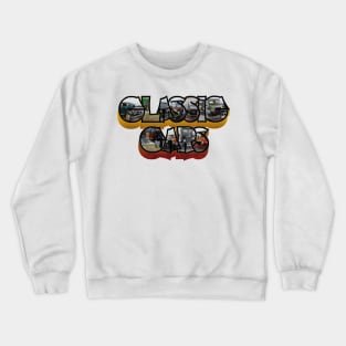 Classic Car Big Letter Crewneck Sweatshirt